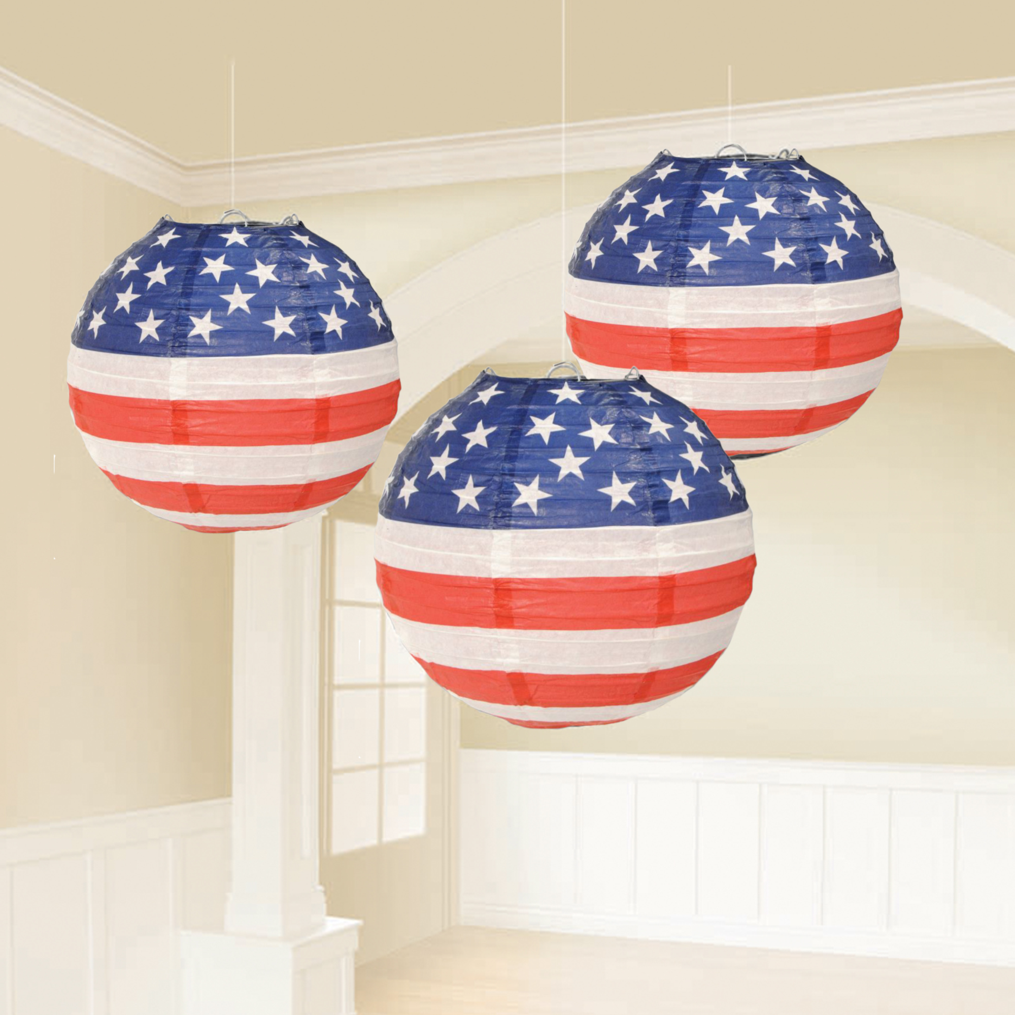 Patriotic Paper Lanterns
